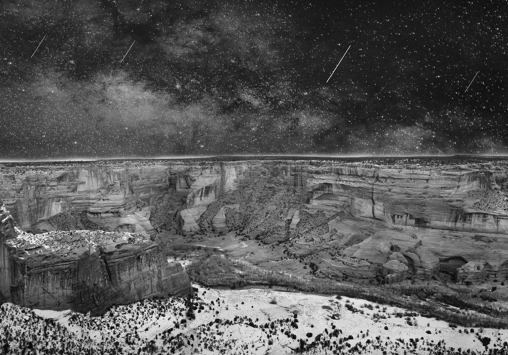 Meterior Shower in the Canyon Metallic